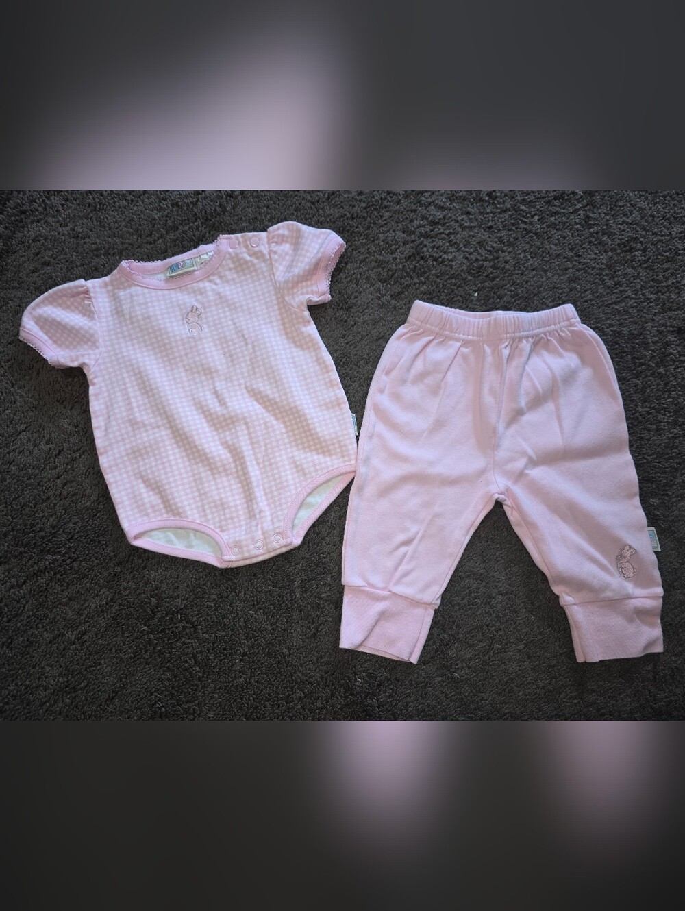 Vtg McBaby Soft Pink Two Piece